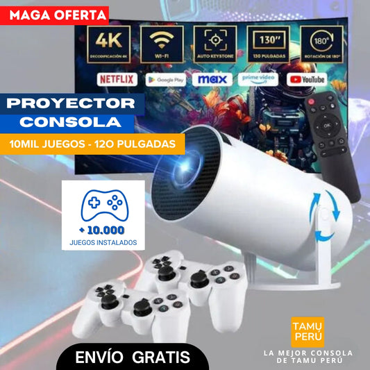 Proyector Gamer portátil 𝐌𝟑𝟎𝟎 𝐌𝐀𝐗 - 𝟐 𝐦𝐚𝐧𝐝𝐨𝐬