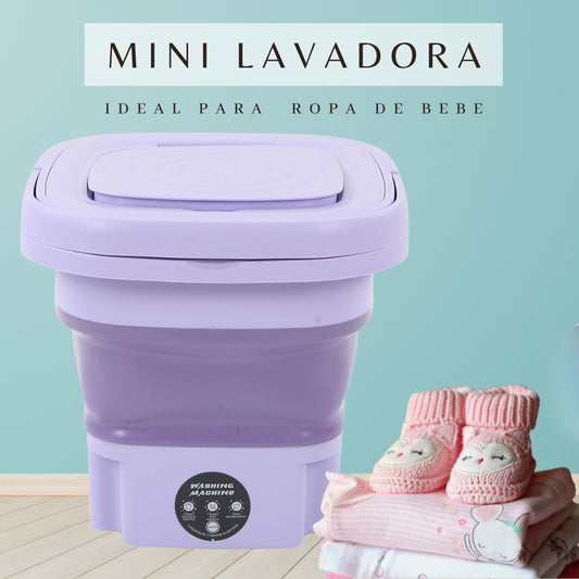 Mini Lavadora Plegable con Centrifugado